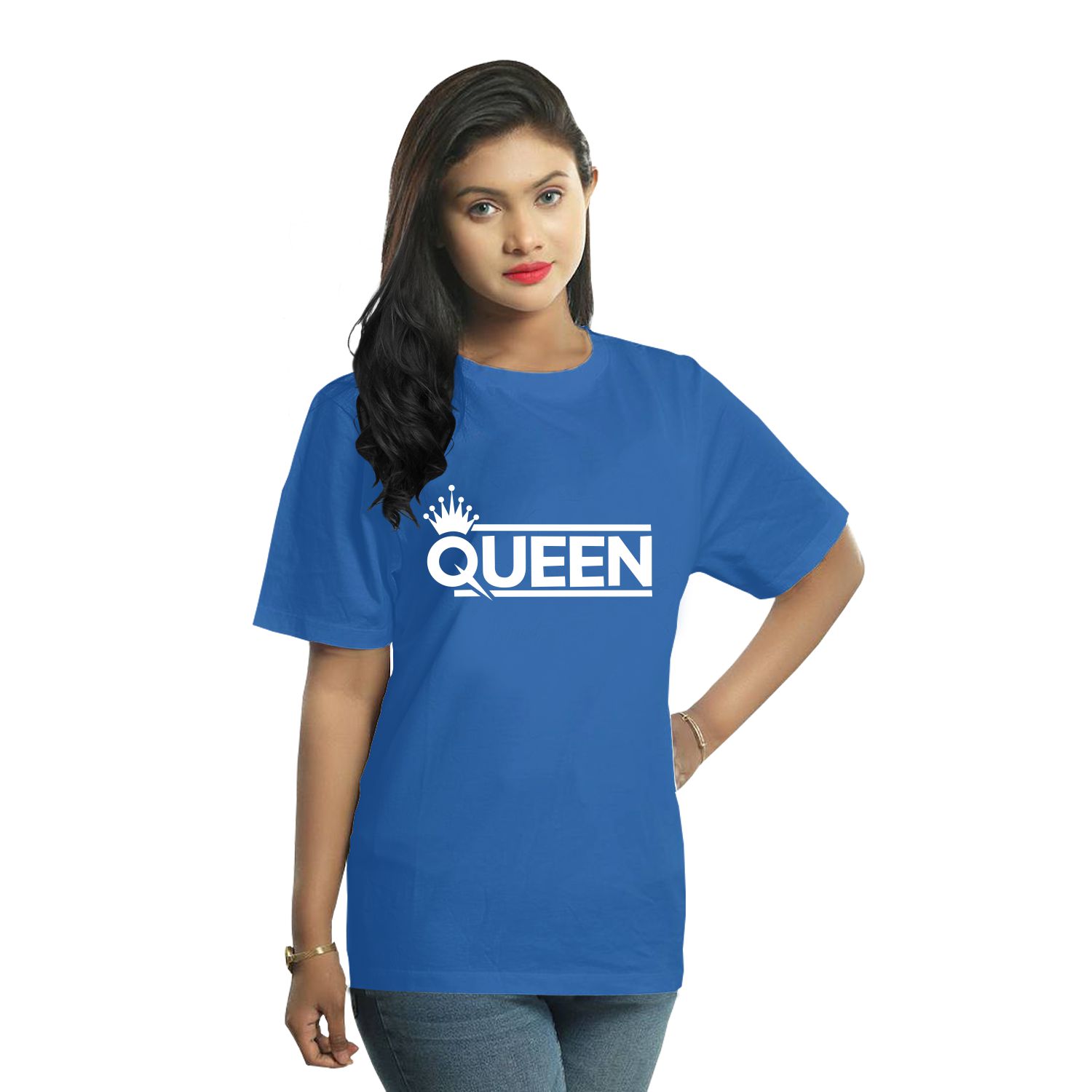 King & Queen Printed T Shirts - Tirupur Brands