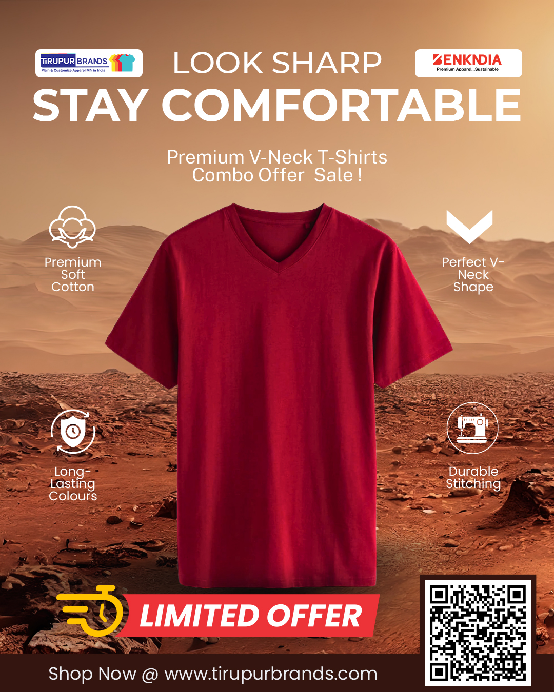 Premium V-Neck T-Shirts – Expert V-Neck Tee Manufacturers – Trusted T-Shirt Suppliers Tirupur – Soft Premium Tees Exporter - Superior T-Shirt